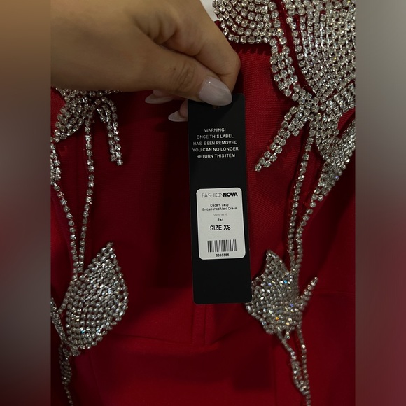 Red Floral Formal Gown❤️ - Picture 6 of 9